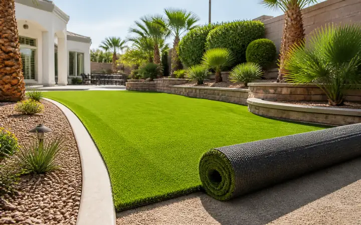 Artificial turf service visual