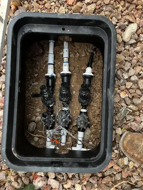 Irrigation valve detail