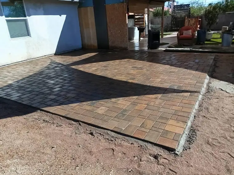 Paver patio project